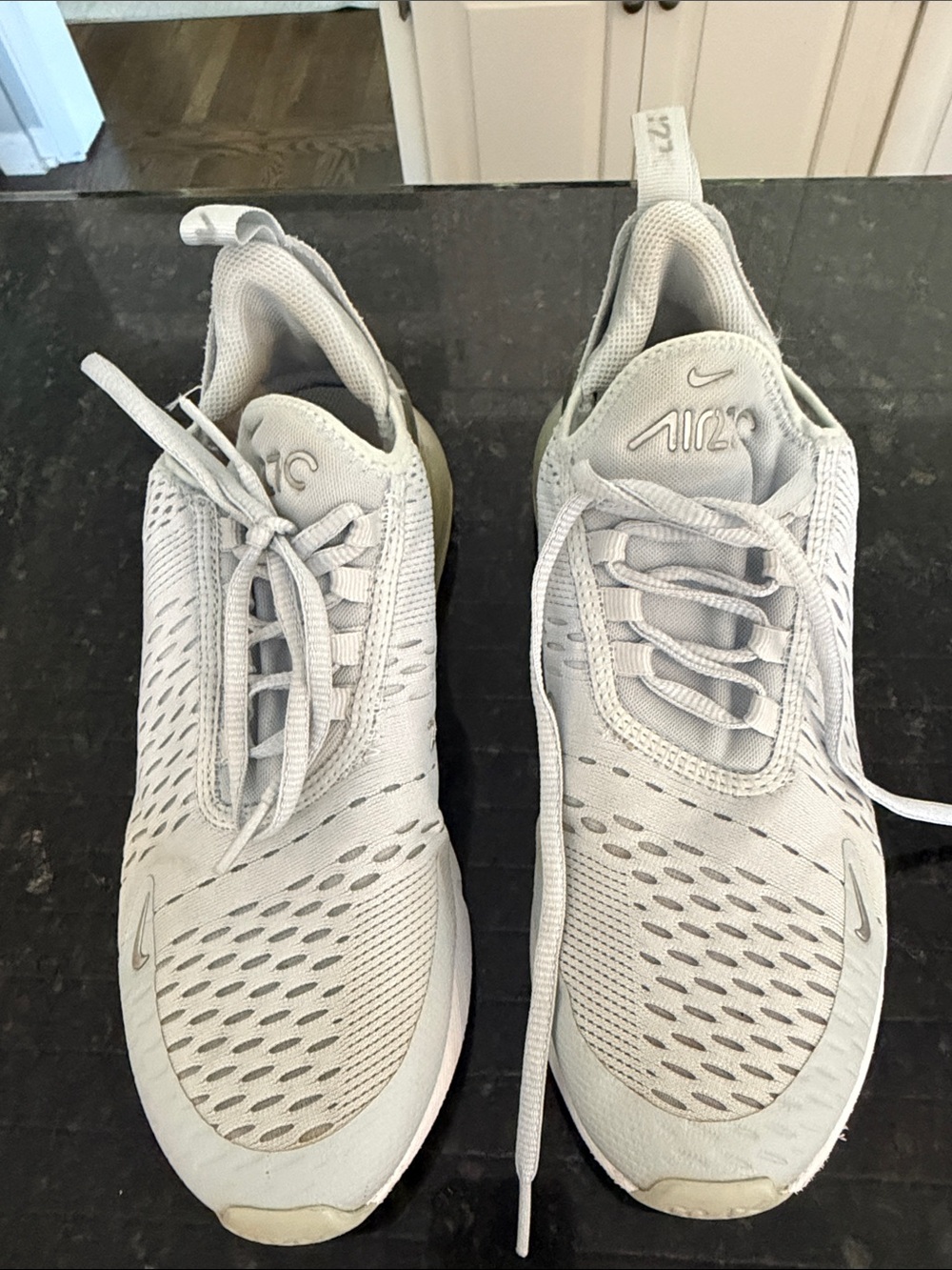 Nike Light Gray Air Max 270 Mesh Sneakers